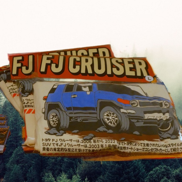 Toyota FJ cruiser hand printed shirt - Picture 5 of 5